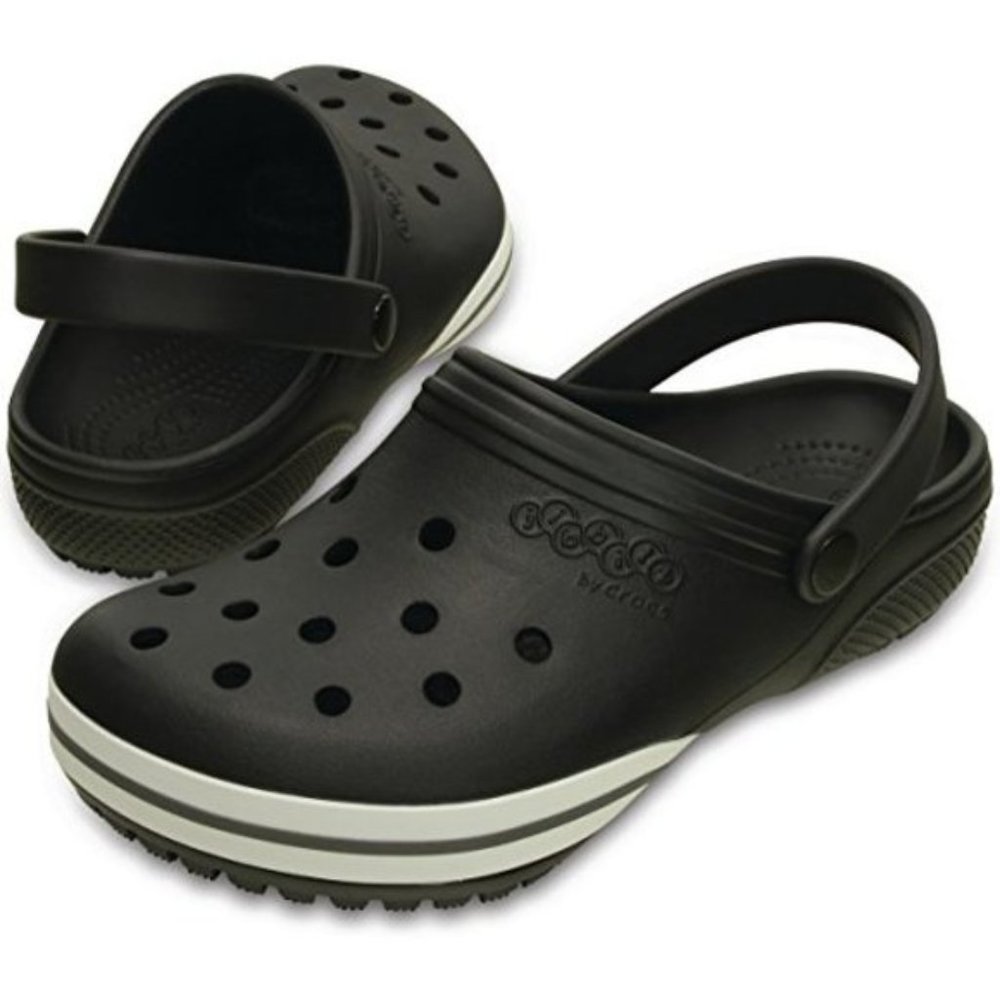Crocs Jibbitz Kilby Clog Black Relaxed Fit M7 W9 Gem